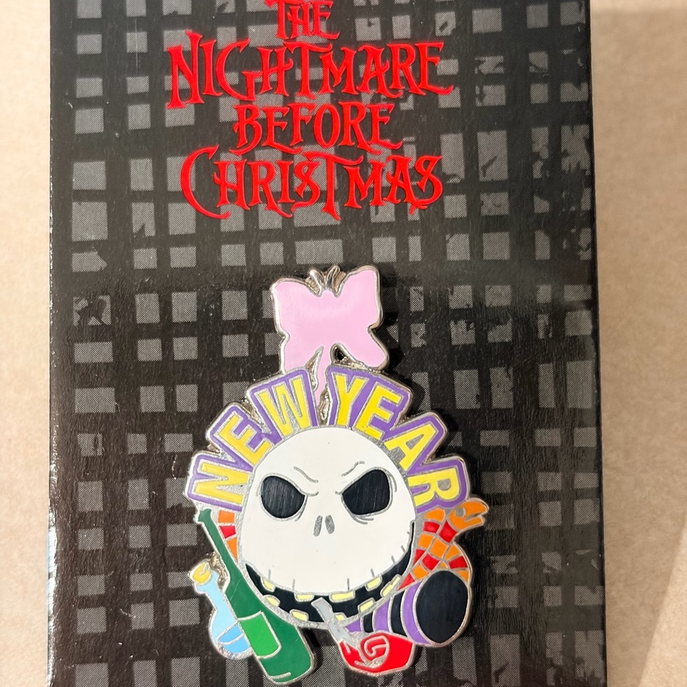 The Nightmare Before Christmas New Year Jack Skellington Pin - NOC